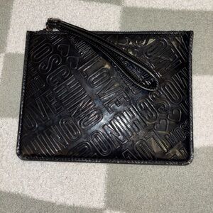 Moschino Black Embossed Bag